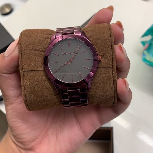 COPY - Purple Michael Kors watch main image 4